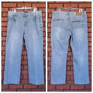 Aeropostale SLIM BOOT Jeans Mens 38 x 28.5 (38/30 Tag) Mid Rise Light Wash Fade